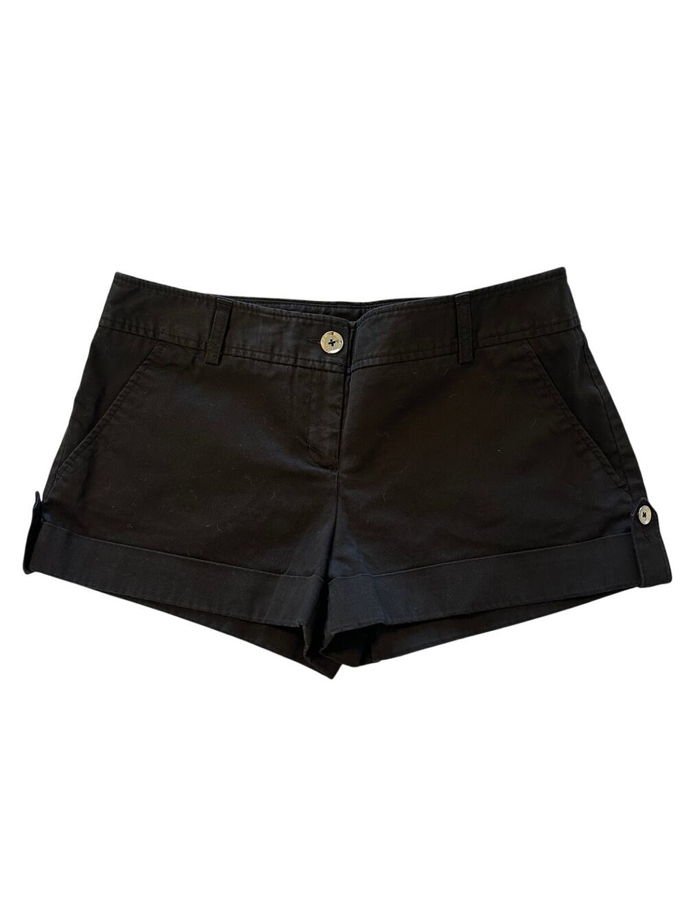 Express Design Studio Black Cuffed Shorts Size 8 Stretch